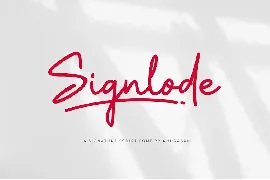 Signlode font