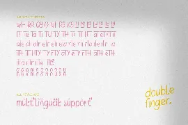 Doublefinger font