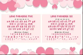 Love Paradise - 7 Quirky Love Font