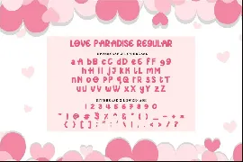 Love Paradise - 7 Quirky Love Font