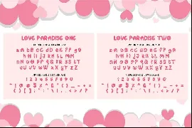 Love Paradise - 7 Quirky Love Font