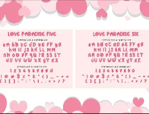 Love Paradise - 7 Quirky Love Font