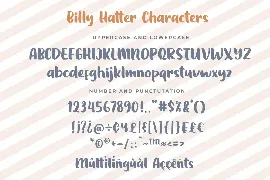 Billy Hatter font