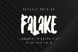 Falake - Handwritten Brush Font