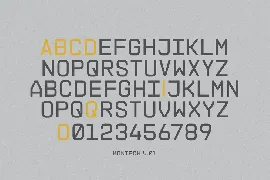 MONTECH V01 font