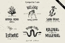 Klasszikus Vintage Font