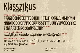 Klasszikus Vintage Font