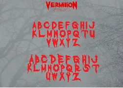 Vermillion Halloween Font