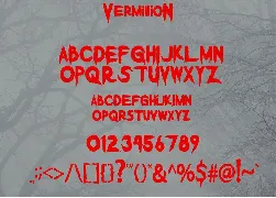 Vermillion Halloween Font