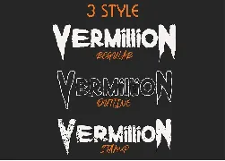 Vermillion Halloween Font