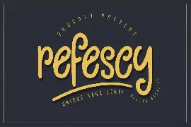 Refescy - Unique Sans Serif Font