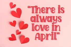 April Love - Craft Font