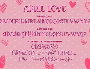 April Love - Craft Font