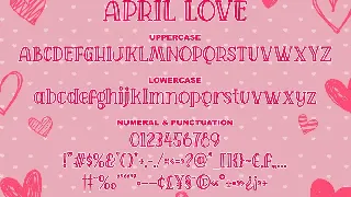 April Love - Craft Font