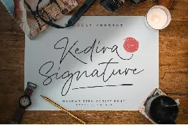 Kedira Signature font