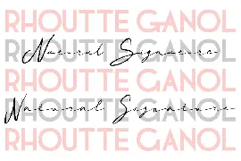 Rhoutte Ganol Signature font