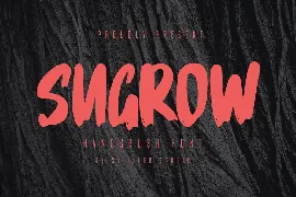 Sugrow - Handbrush Font