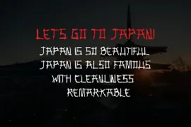 Japane Font - A Japanese Style Font