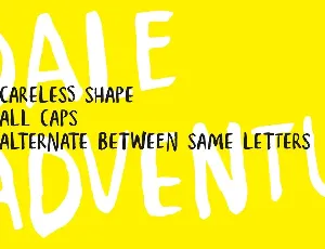 Dale Adventure - Exploration Font