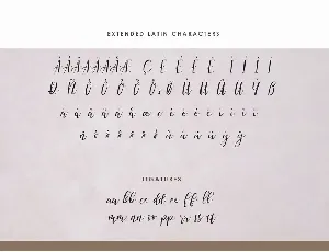 Sermellia Modern Calligraphy Typeface font