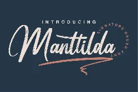 Manttilda Brush Signature font