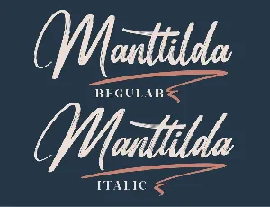 Manttilda Brush Signature font