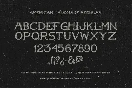 American Handmade Typeface font