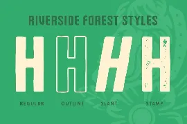 Riverside Forest font