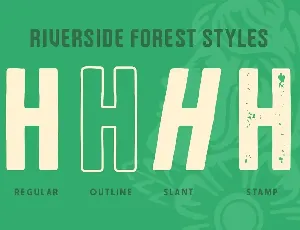 Riverside Forest font