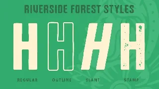 Riverside Forest font