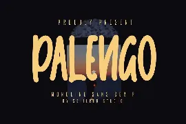 Palengo - Handwritten Sans Serif font