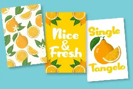 Single Tangelo - Quirky Bold Font