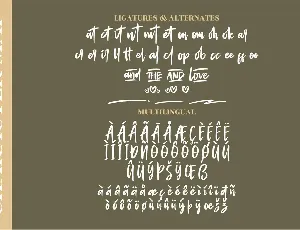 Amantaria Beauty Handwritten font