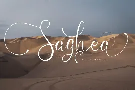 Saghea font