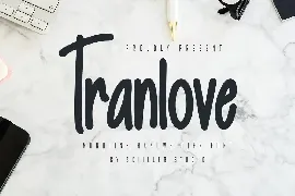 Tranlove - Monoline Handwritten Font