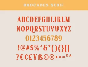 Brocades - Crafted Font