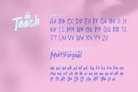 deTeach font