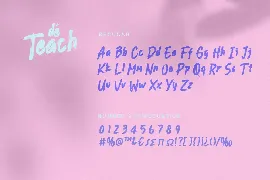 deTeach font