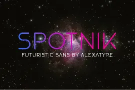 SPOTNIK - Ultra Modern Space Font