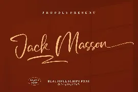 Jack Masson Script Font