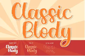 Classic Blody font