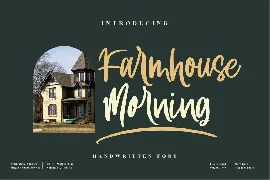 Farmhouse Morning Handwritten font