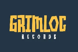 Grimblocks Display Font