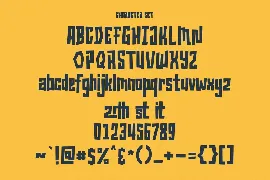 Grimblocks Display Font