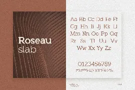 Roseau Slab font