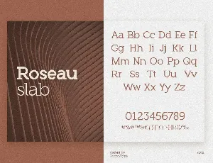 Roseau Slab font