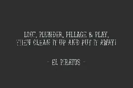 EL PIRATOS - Sailor Tattoo Font