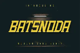 Batsnoda - Modern Sans Serif font