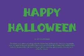 Zombie Brain - Halloween Display Font