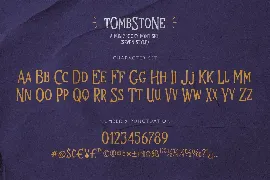 Tombstone font